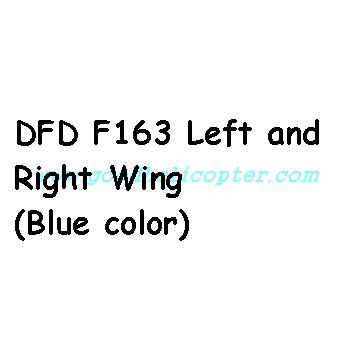 dfd-f163 helicopter parts blue color left/right side wing